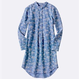 Chambray floral dress